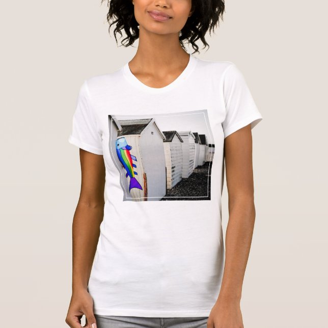 Camiseta Cometa coloreada arco iris (Anverso)