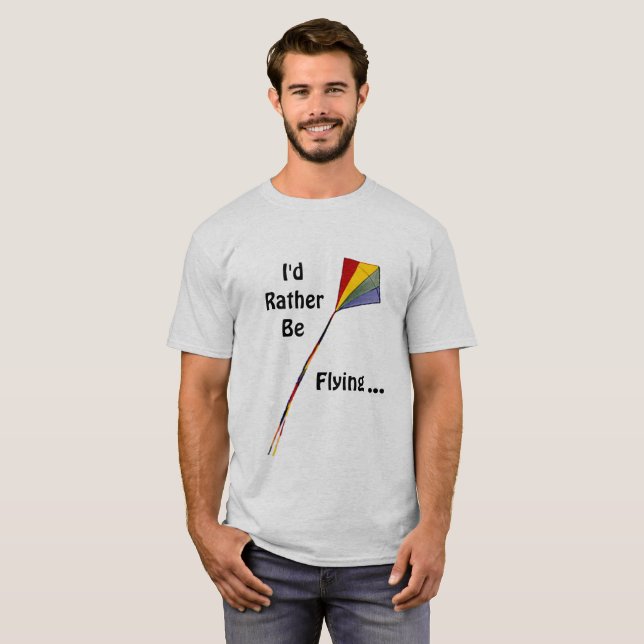 Camiseta - Cometa de diamante en colores arcoiris (Anverso completo)