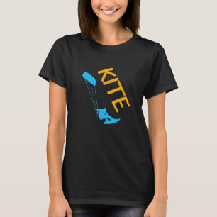 Camiseta Cometa de kitesurf Kitesurfer Tabla de kitesurf Vi