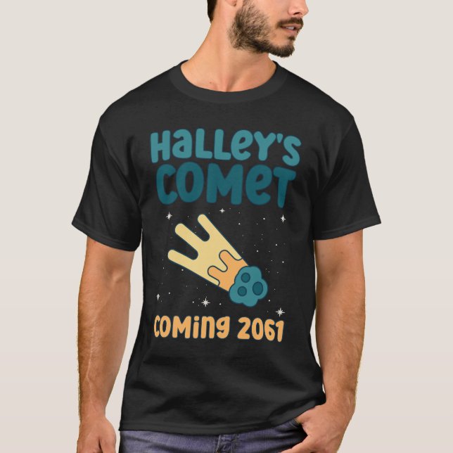 Camiseta Cometa Halley en 2061 - Cometa astronómica (Anverso)