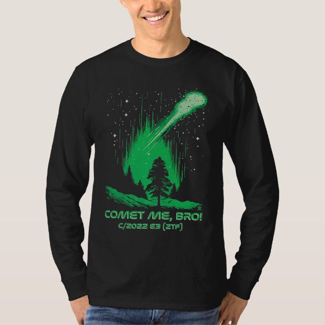 Camiseta Cometa Me Bro  Cometa Verde  C2022 E3 ZTF (Anverso)
