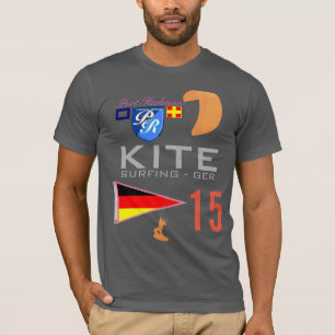 Camiseta Cometa que practica surf la bandera de Alemania
