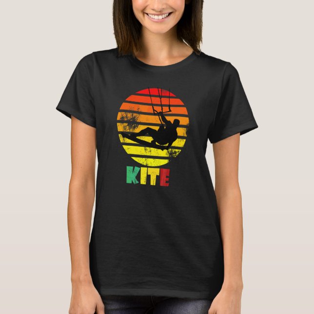Camiseta Cometa Retro Vintage Suf y Kiteboarding (Anverso)