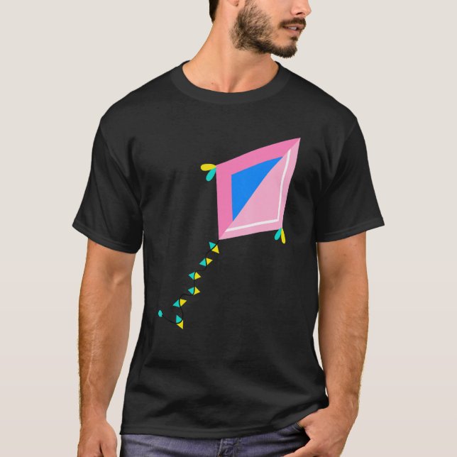 Camiseta Cometas de viento volando cometas voladoras de com (Anverso)