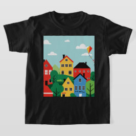 Camiseta Cometas sobre la ciudad