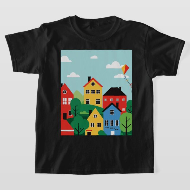 Camiseta Cometas sobre la ciudad (Distribución)