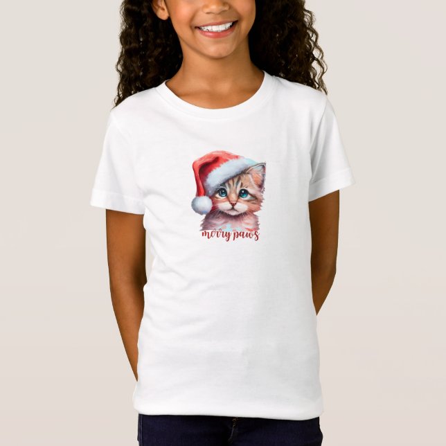 Camiseta Comfort Colors® de Navidad para Niñas (Anverso)
