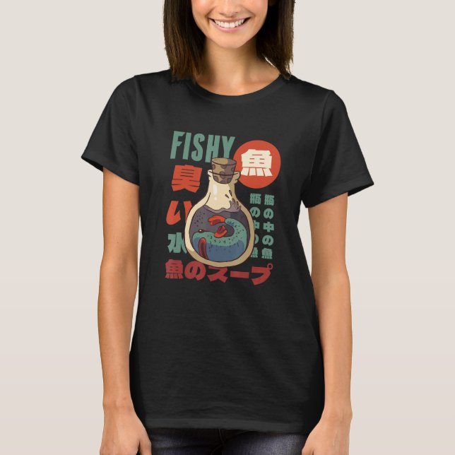 Camiseta Comfort Food  s Delight Fishy in Mason Jars (Anverso)