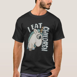 Camiseta Comí a niños unicornio divertida y sarcástica unic