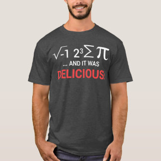 Camiseta Comí algo de tarta familia de matemáticas