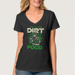 Camiseta Comí Más Sucio Que Alimentos Sucios Bicicletas De 