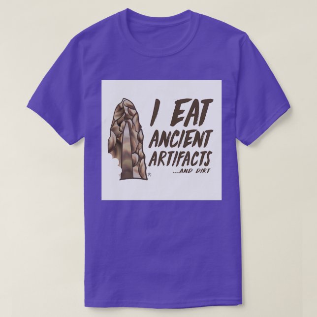 Camiseta Comí Objetos Antiguos 1 (Diseño del anverso)