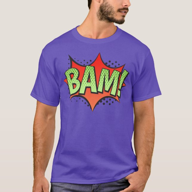 Camiseta ¡Comic Book Bam! Explosión (Anverso)