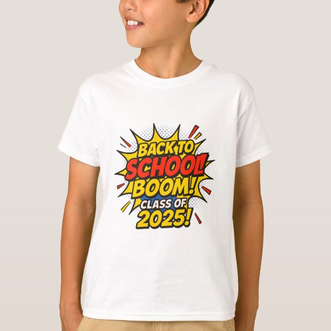 Camiseta Comic Book Class of 2025 Spirit Shirt (Anverso)