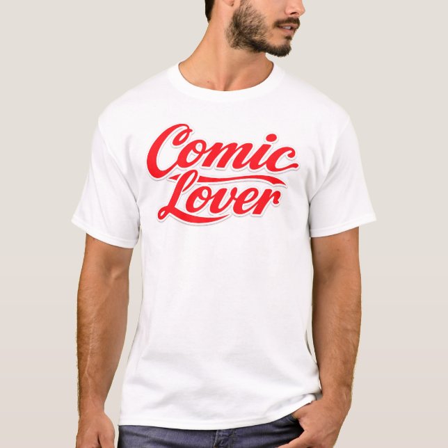 Camiseta Comic Book Lover Bold Design (Anverso)