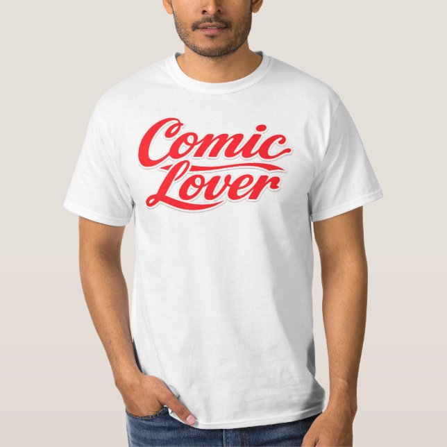Camiseta Comic Book Lover Bold Design 1 (Anverso)