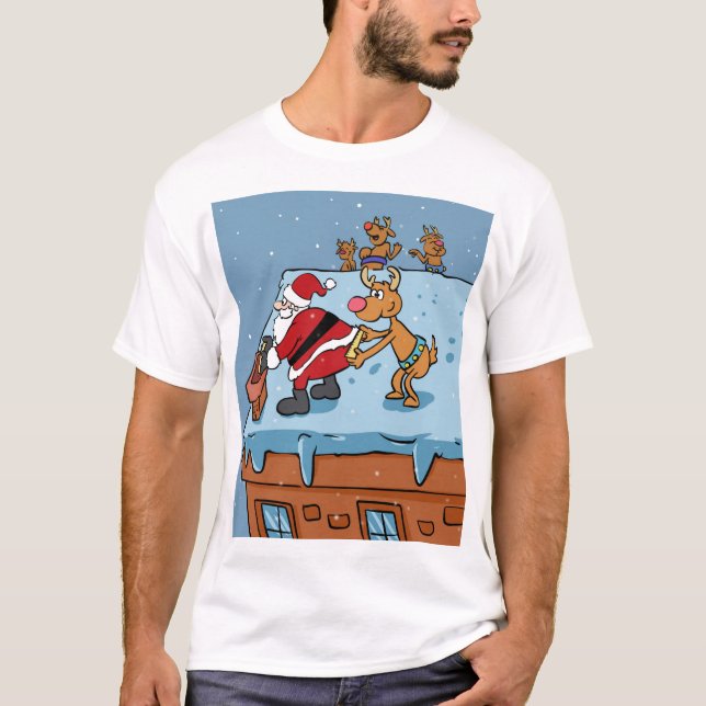 Camiseta Comic cartoon Santa Claus christmas (Anverso)