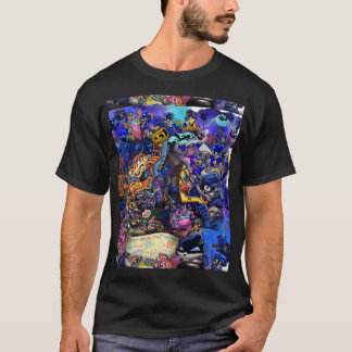 Camiseta Comic Collage Sly Cooper Graphic