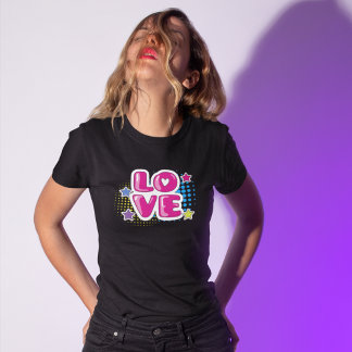 Camiseta Comic de arte pop de amor