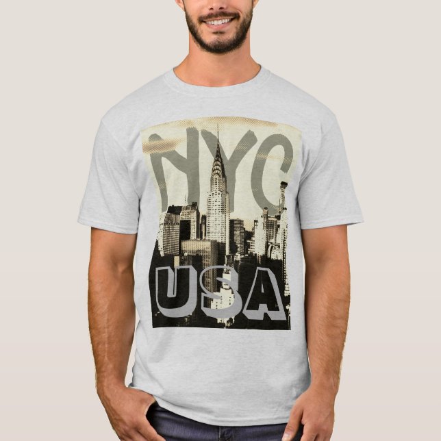 Camiseta Comic de arte pop retro New York City NYC USA (Anverso)