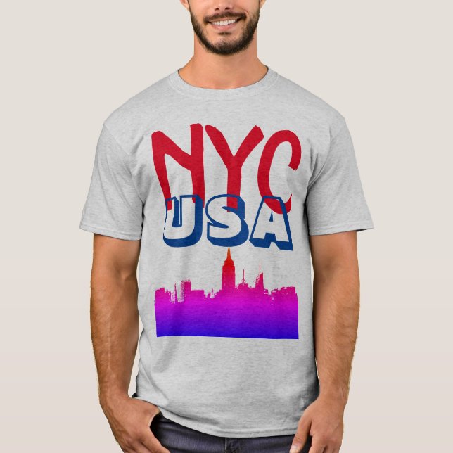 Camiseta Comic de arte pop retro New York City NYC USA (Anverso)