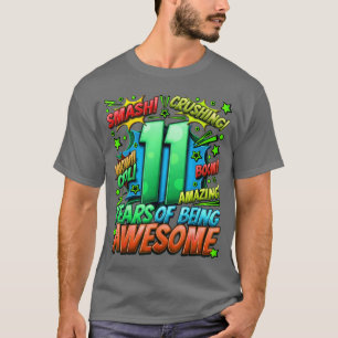 Camiseta Cómic de cumpleaños 11 Estilo impresionante desde 