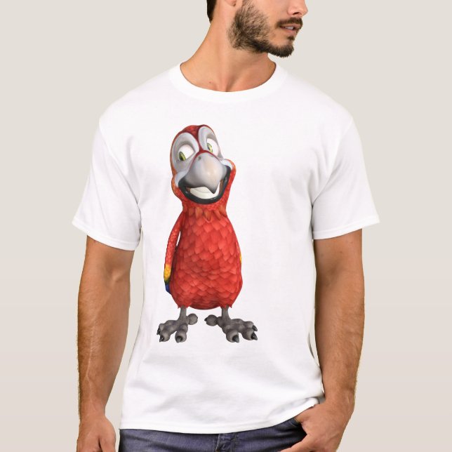 Camiseta cómic de loro (Anverso)