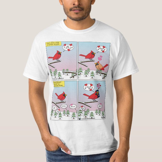 Camiseta Cómic De Modernas Llamadas A La Aparición De Aves (Anverso)