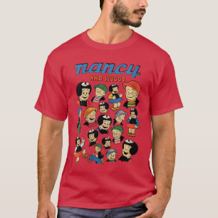 Camiseta Cómic de Nancy y Sluggo para mujeres Múltiples de 