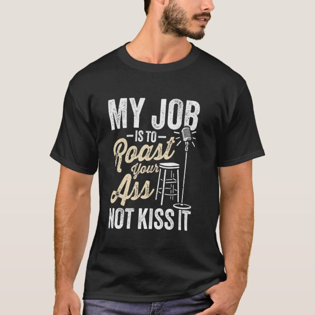 Camiseta Cómic de Stand-up Micrófono Abierto Comedia de Sta (Anverso)