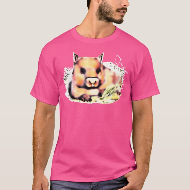 Camiseta Cómic De Wombat En Descanso (Anverso)