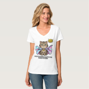 Camiseta Cómic divertido de gato superhero con madre - Igno