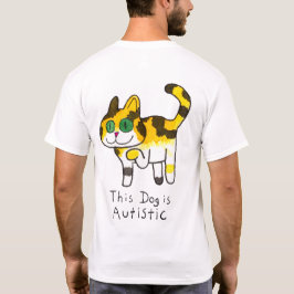 Camiseta Cómic Divertido de Perro Autista Adorable