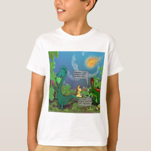 Camiseta Cómic divertido de selfie de dinosaurio