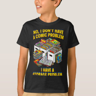Camiseta Cómic divertido de superhéroe retro friki
