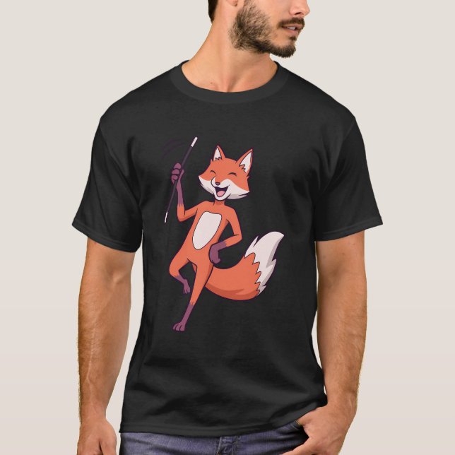 Camiseta Comic Fox Twirling (Anverso)