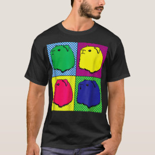 Camiseta Cómic gráfico muy colorido de Cerdos de Pop Art Gu