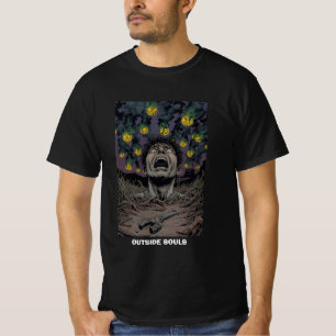 Camiseta Comic Horror Nightmare Screaming Face Green Smoke 