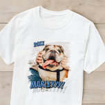 Camiseta Cómic moderno simple Personalizado Grunge Guay Fot<br><div class="desc">Este diseño sencillo y clásico está compuesto por tipografía de la síspera y añada una foto personalizado de su mascota.</div>