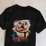 Camiseta Cómic moderno simple Personalizado Grunge Guay Fot<br><div class="desc">Este diseño sencillo y clásico está compuesto por tipografía de la síspera y añada una foto personalizado de su mascota.</div>