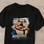 Camiseta Cómic moderno simple Personalizado Grunge Guay Fot<br><div class="desc">Este diseño sencillo y clásico está compuesto por tipografía de la síspera y añada una foto personalizado de su mascota.</div>