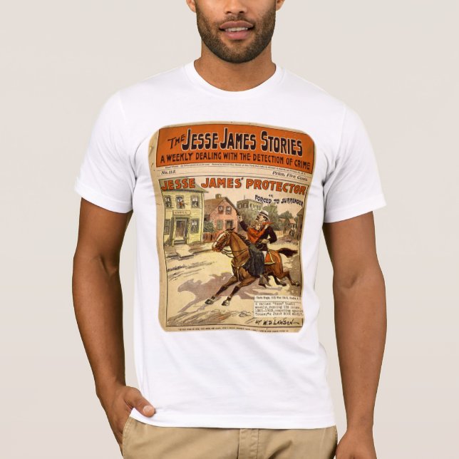 Camiseta Cómic proscrito James del atracador de bancos de (Anverso)