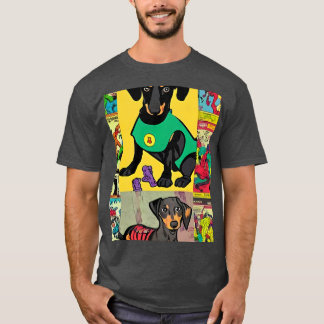 Camiseta Cómic retro de Dachshund