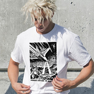 Camiseta Comic Retro De La Aventura Del Espacio