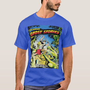Camiseta Cómic Retro de Monstruo Vintage de Terror de Hallo