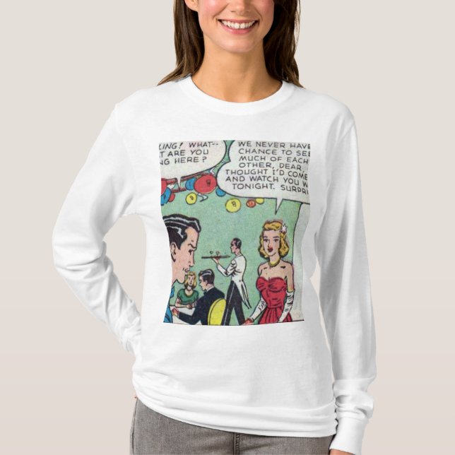 Camiseta Cómic romántico de los años 50 (Anverso)