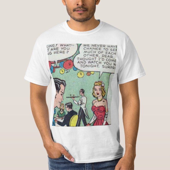 Camiseta Cómic romántico de los años 50 (Anverso)