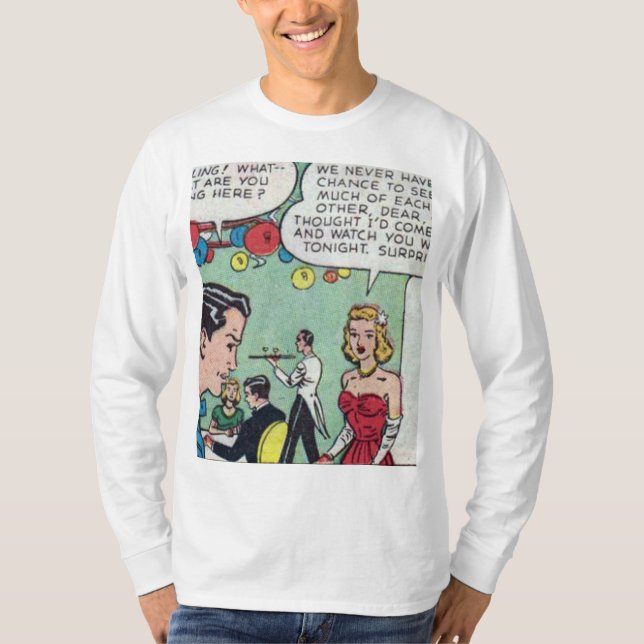 Camiseta Cómic romántico de los años 50 (Anverso)