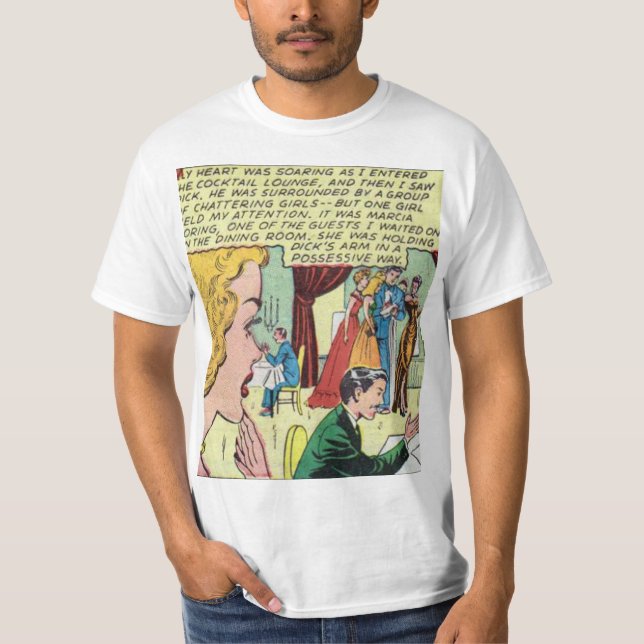 Camiseta Cómic romántico de los años 50 | Mejor regalo de h (Anverso)