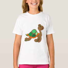 Camiseta comic turtle green brown